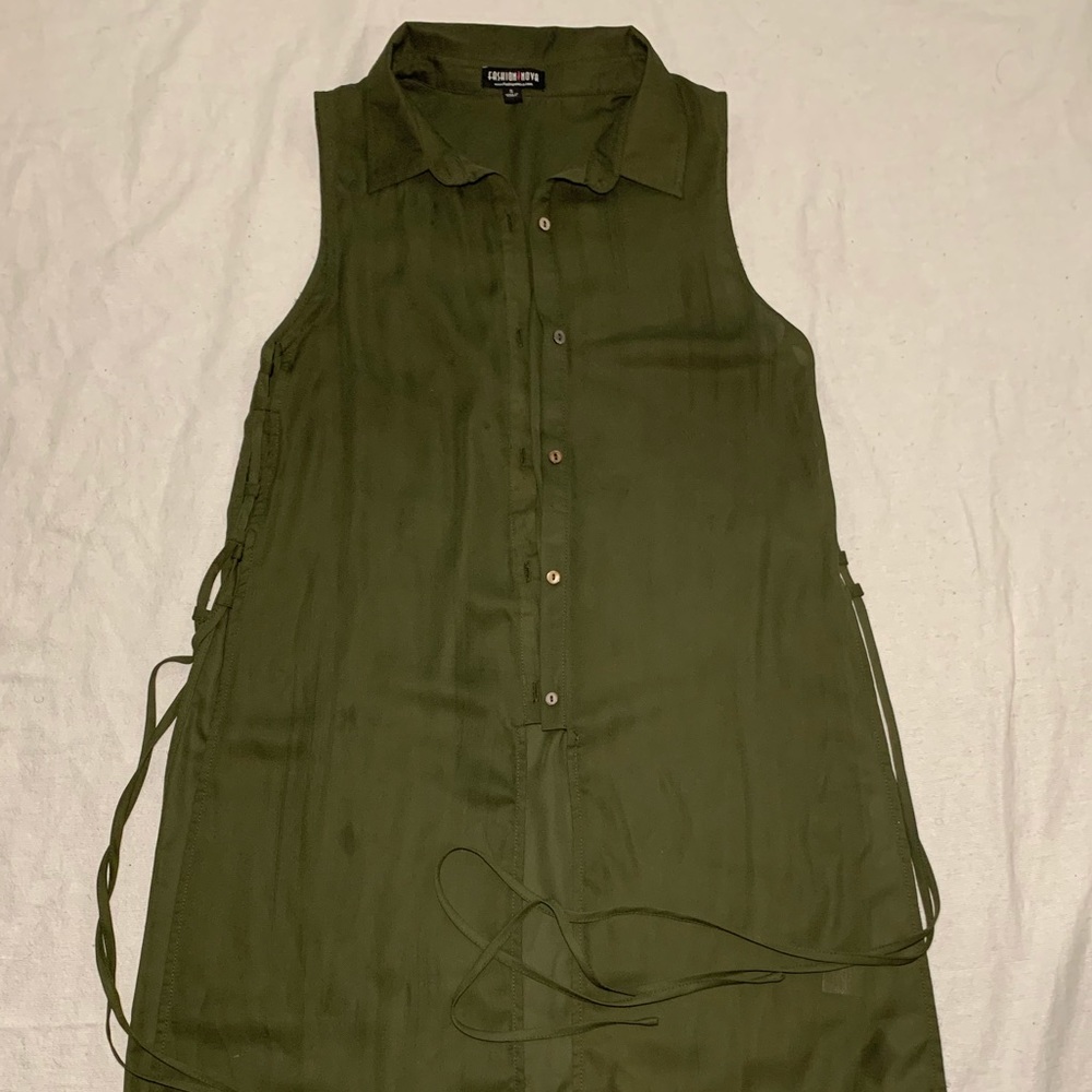 One time only button up long shirt